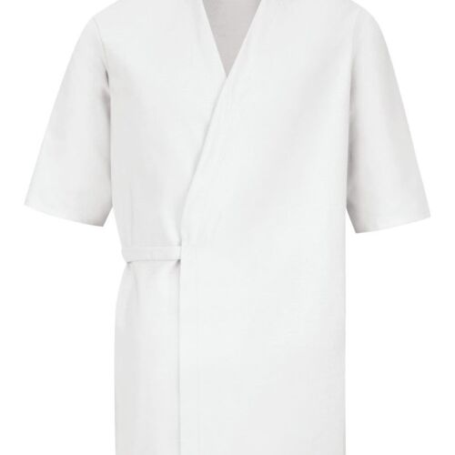 Men's Collarless Poplin Butcher Wrap Thumbnail