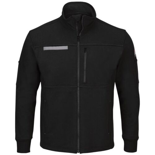 Men's Zip Front Fleece Jacket-Cotton /Spandex Blend Thumbnail