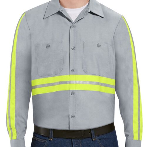 Men's Industrial Enhanced-Visibility Long Sleeve Work Shirt Thumbnail