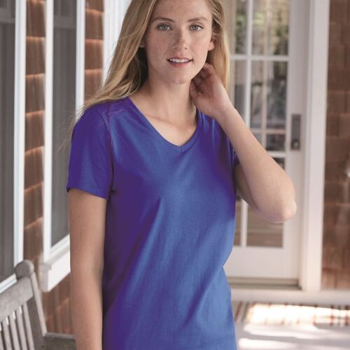 Women's Tagless V-Neck T-Shirt Thumbnail